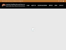 Tablet Screenshot of lawrenceroofinginc.com